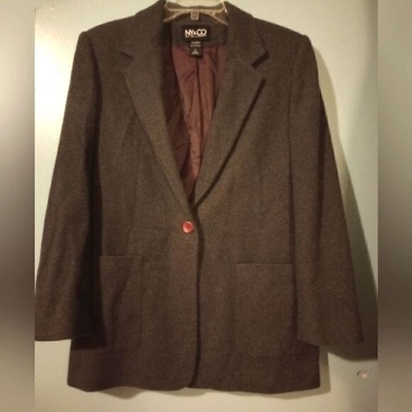 - NY & co wool blend single breasted blazer - Picture 10 of 10